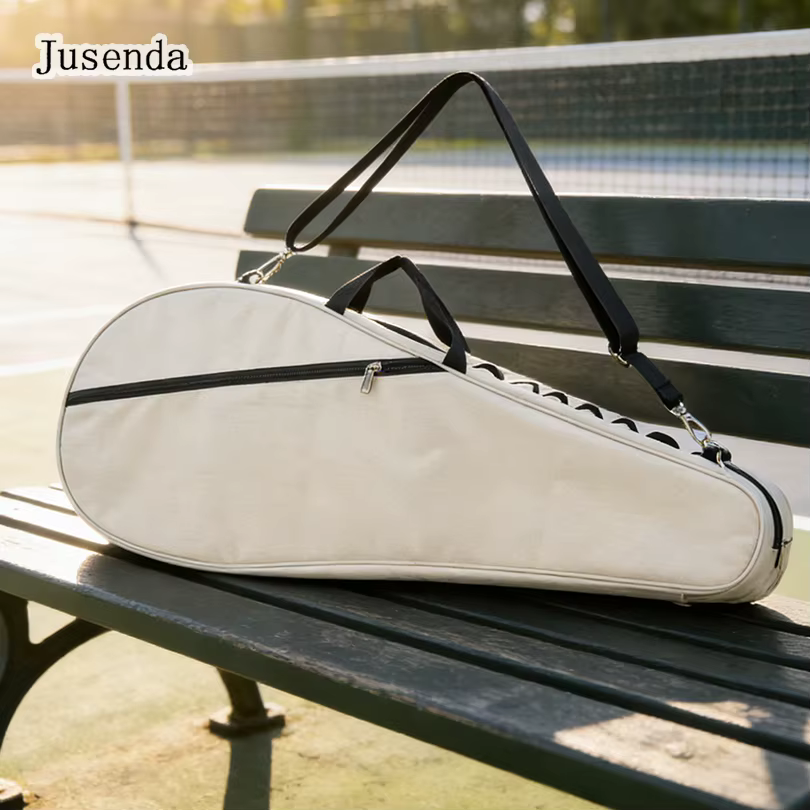 Housse de raquette de tennis pouvant contenir 1 à 2 raquettes, sac de tennis de grande capacité, imp