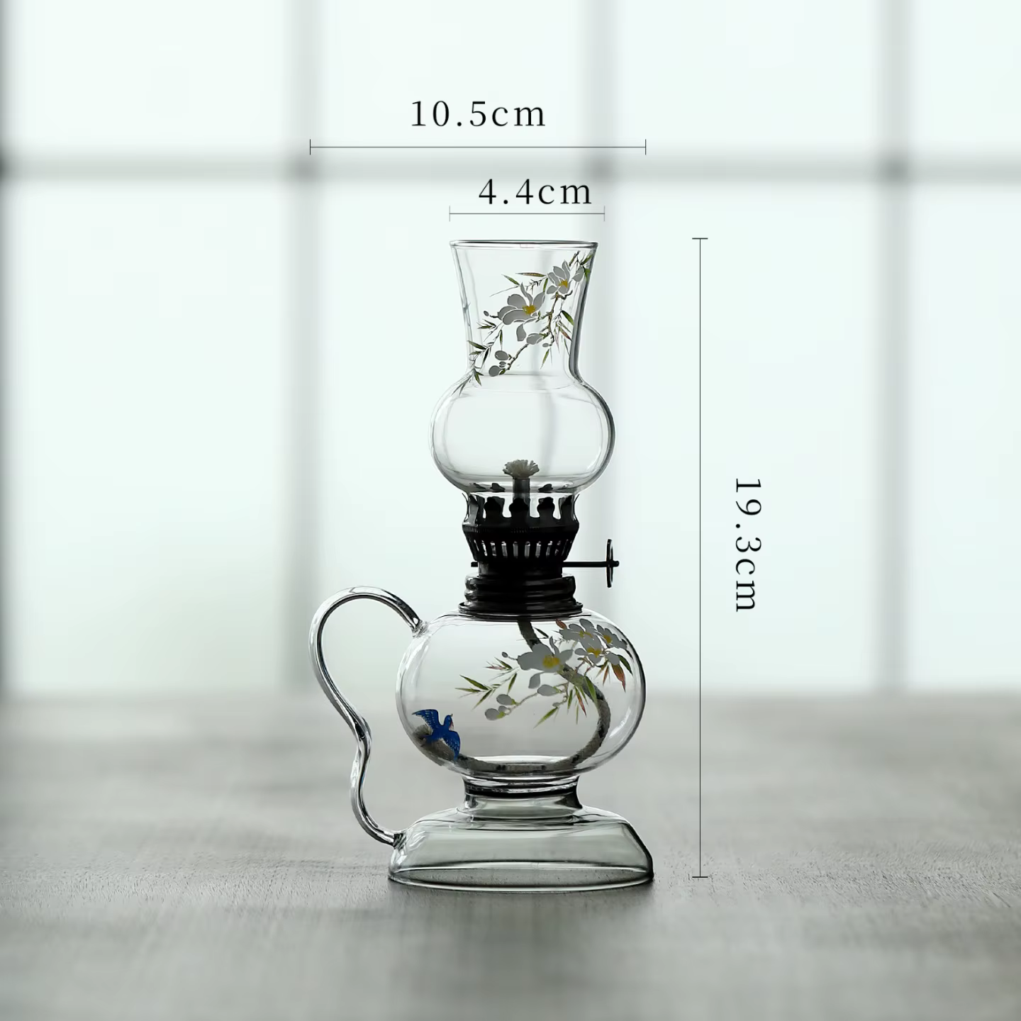 Lampe à huile élégante en verre Borosilicate, ambiance Vintage, esthétique, beurre d'ouragan, éclair