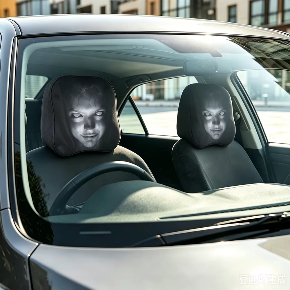 Housse de repose-tête de voiture amusante, accessoires, gadgets intérieurs, idées de décoration, hou