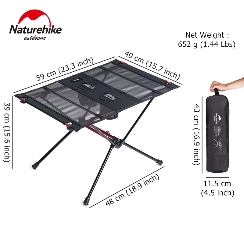 Naturerandonnée Table de Camping Table pliante Table touristique Portable légère Table de pique-niqu