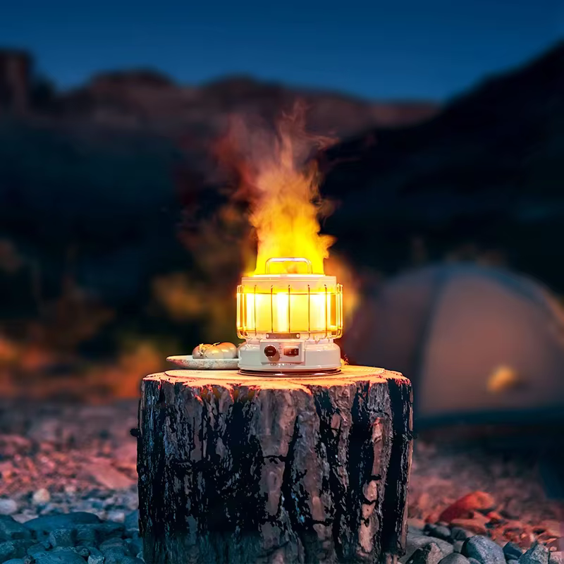 FLEXTAIL Lanterne de Camping 3 en 1, avec Batterie 9600mAh, Lampe Vintage Rechargeable, pour la Rand