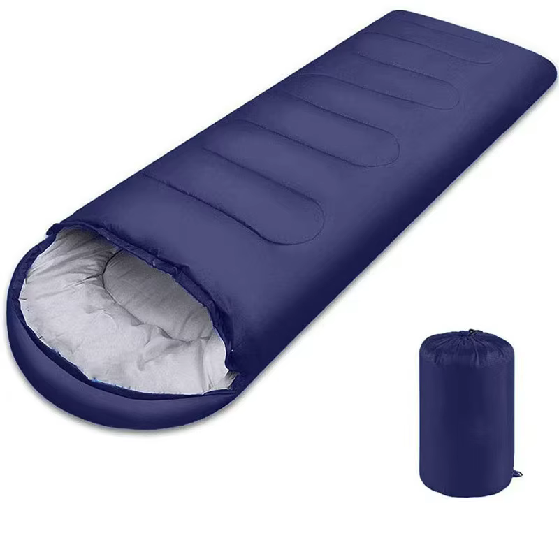 Sac de couchage de camping portable ultraléger 0,75 kg, enveloppe imperméable en polyester 170T, cot
