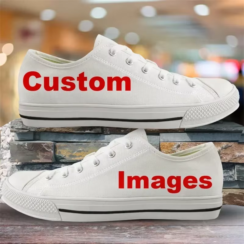 Chaussures personnalisées personnalisées grande taille 49 48 47 Logo Image hommes haut bas chaussure