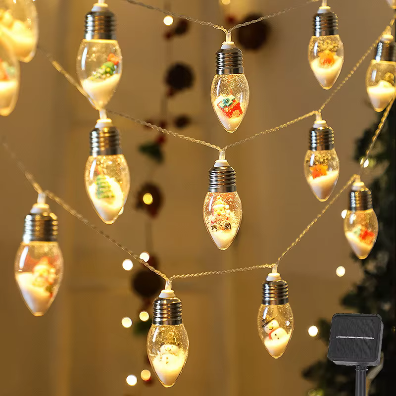 Guirlande lumineuse Globe solaire 5m 20 LED, lumière féerique à énergie solaire, lampe d'extérieur é