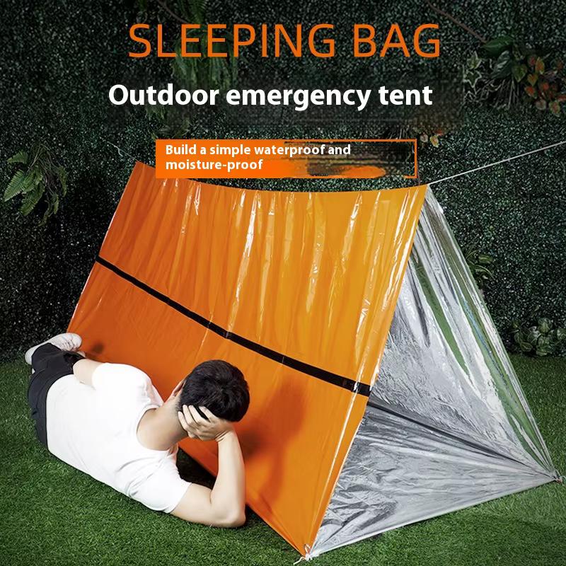 Tente de premiers secours en plein air pour 2 personnes, abri d'urgence, Kit de tente de survie, sac