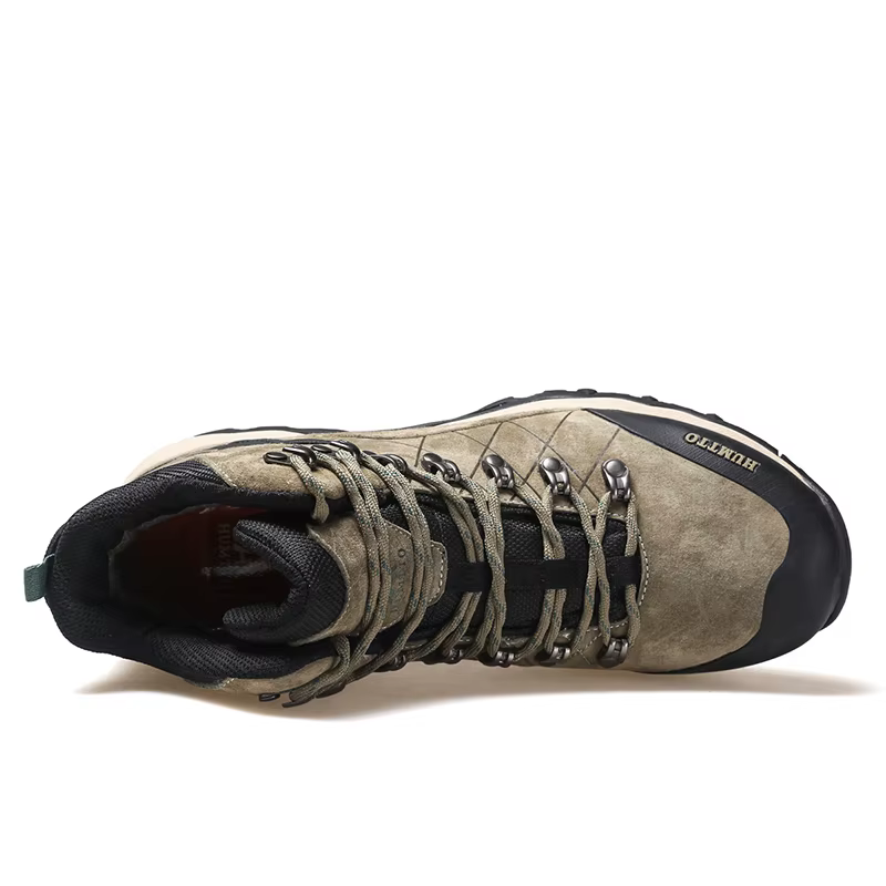 HUMTTO – baskets de randonnée imperméables en cuir pour hommes, chaussures de chasse, d'extérieur, d