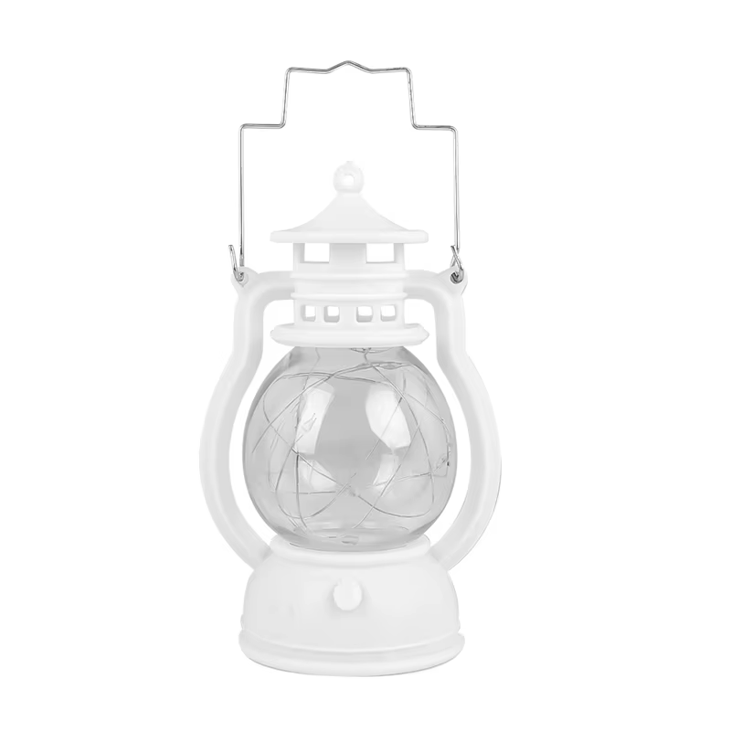 LED rétro lampe Portable Camping en plein air lanterne dynamique flamme lumière alimenté par batteri