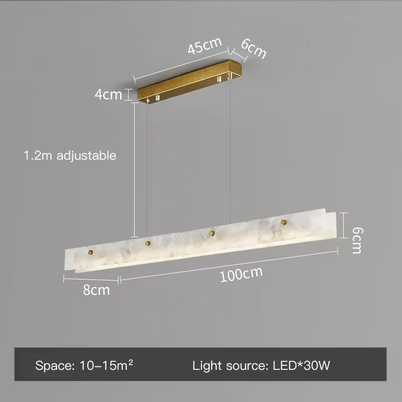 Plafonnier LED en marbre au design moderne et luxueux, luminaire décoratif d'intérieur, idéal pour u