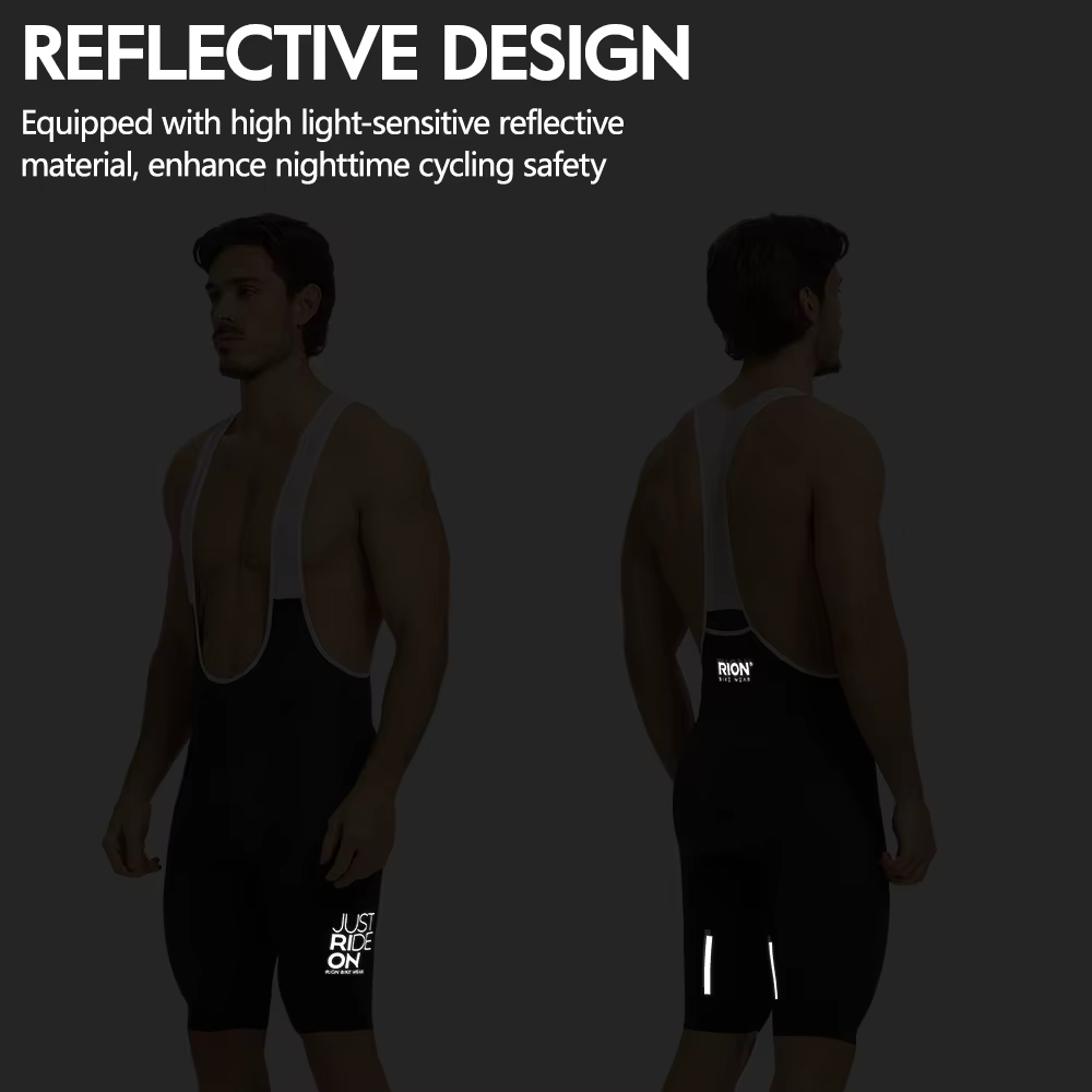 RION hommes short de cyclisme collants de vélo vtt bavoir bretelles haute densité Dolomiti 8 heures