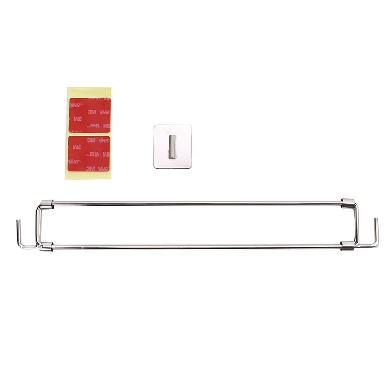 Barre d'angle de douche pour camping-car, tige de rangement télescopique, rangement de toilette, éta