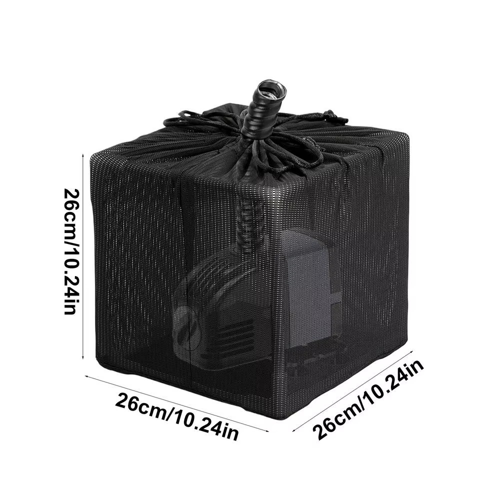 Sacs filtrants pour pompe de bassin, sacs de protection anti-colmatage avec cordon de serrage, écran