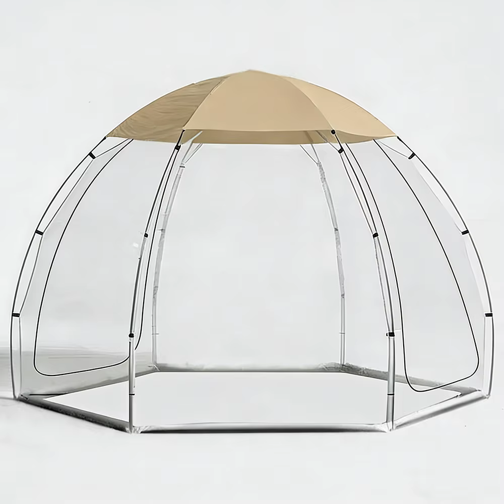 Tente transparente pour 4 à 6 personnes, avec couverture supérieure respirante, Camping en plein air