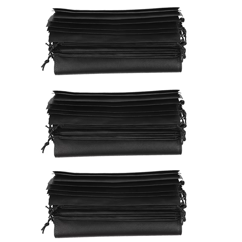 BSEVB-24 pièces sac à chaussures, couverture chaussures noir étanche Anti-poussière stockage sacs po