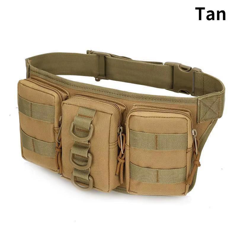 Sac de ceinture imperméable en tissu Oxford pour hommes, sac de taille pour randonnée Camping pêche,