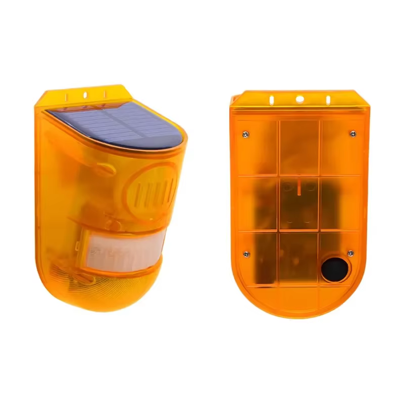 Lampes solaires capteur de mouvement infrarouge alarme sirène lumière stroboscopique pour maison jar