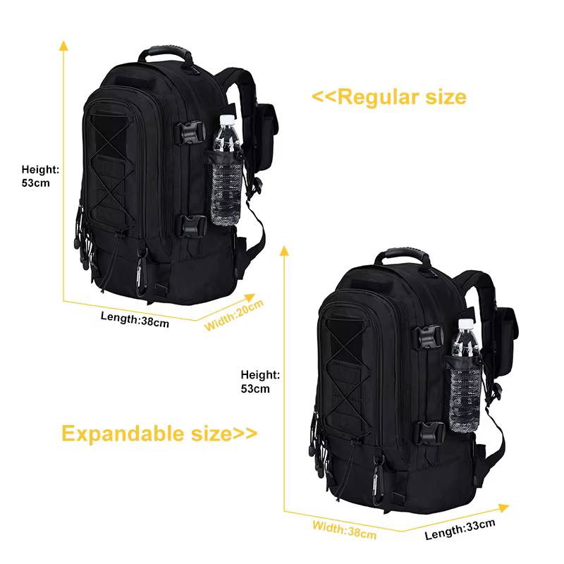 Sac à dos tactique militaire de grande capacité 40L 65L, pour l'extérieur, voyage, randonnée, Campin