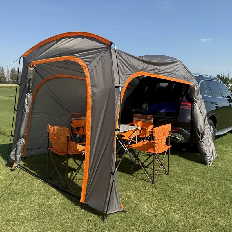 Tente de voiture pour loisirs en plein air, auvent arrière pour SUV, tente de camping pour voyages e