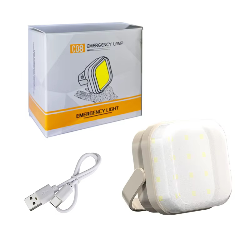 Lampe LED Portable type-c rechargeable, lampe de Camping suspendue, lampe de travail multifonctionne