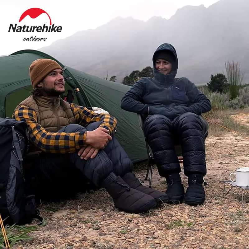Natureifa-Pantalon de camping en duvet pour homme et femme, pantalon de randonnée, pantalon thermiqu