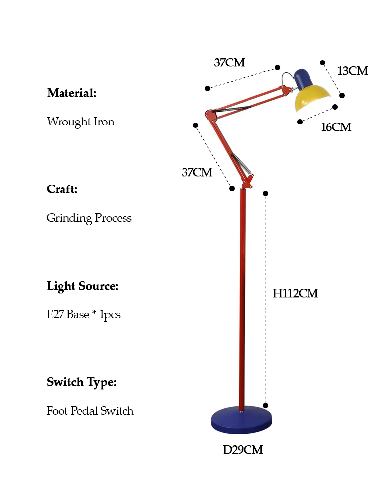 Lampe de sol LED moderne en métal E27, lumière tricolore pour salon, chambre à coucher, décoration i