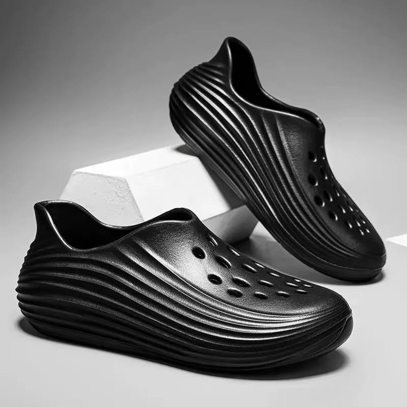 Chaussures décontractées pour hommes, sandales sportives respirantes à enfiler, chaussures de plage 