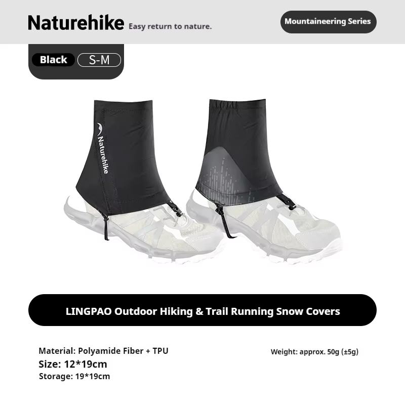 Naturehike Hommes et Femmes Léger Randonnée Trail Running Neige Guêtres Respirant Étanche En Plein A