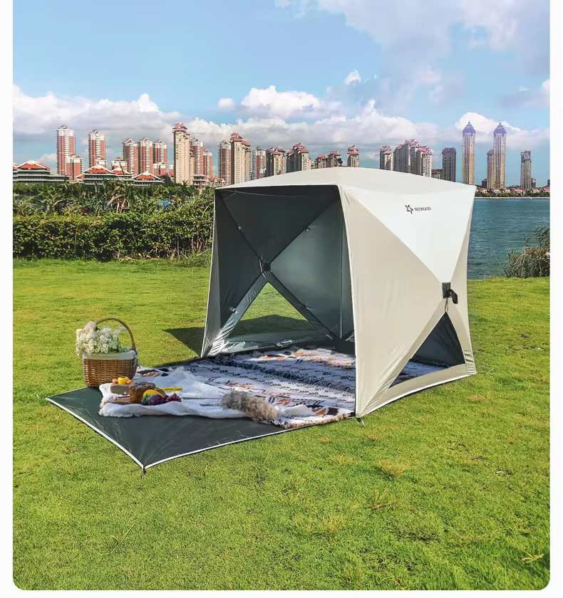 Tente pour pique-nique en plein air et abri de parc, ouverture rapide, tente de plage pour 3-4 perso
