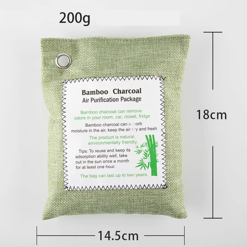Sacs de charbon actif en bambou pour voiture et maison, 1 pièce, éblles odeurs, élimine le formaldéh