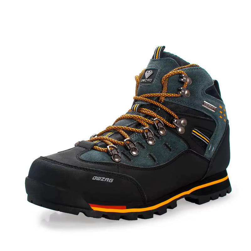 Chaussures de randonnée en cuir imperméables pour hommes, bottes d'hiver montantes, chaussures d'esc