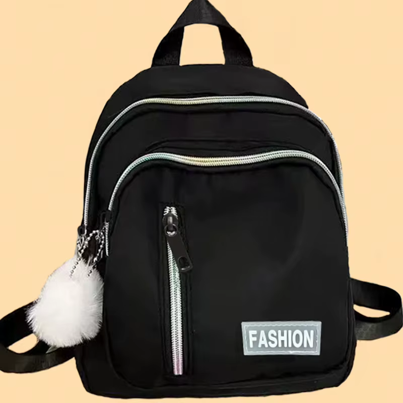 Sac à dos double épaule pour hommes et femmes – Sac à dos tendance, polyvalent, couleur unie, décont