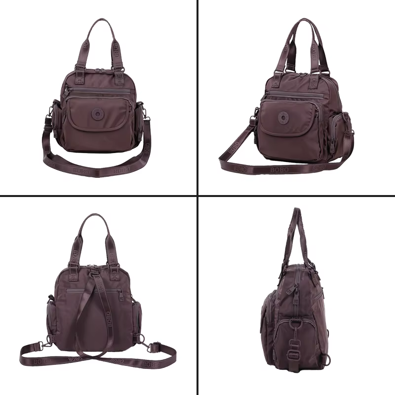Sac à dos polyvalent et léger pour femmes, sac à bandoulière unisexe multi-poches, sacs Preppy léger