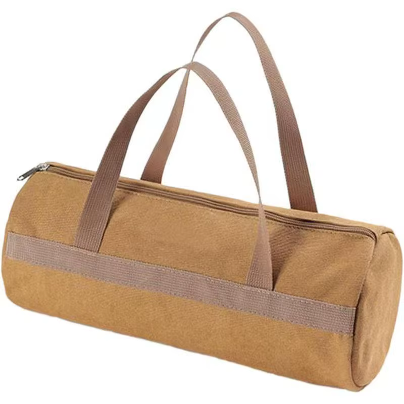 Sac de rangement pour piquets de tente, sac à outils en toile robuste avec fermeture éclair, pour or