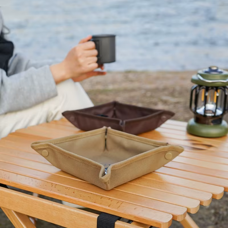 Plateau organisateur de Camping Portable 1 pièce, boîte de rangement compacte pour la maison et les 