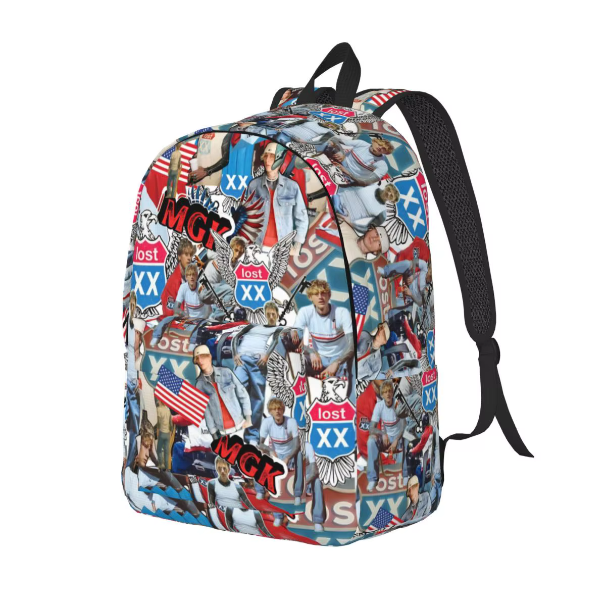 MGK Lost Americana Tour 2025-2026 sac à dos adolescent Durable lycée travail sac à dos pour hommes f