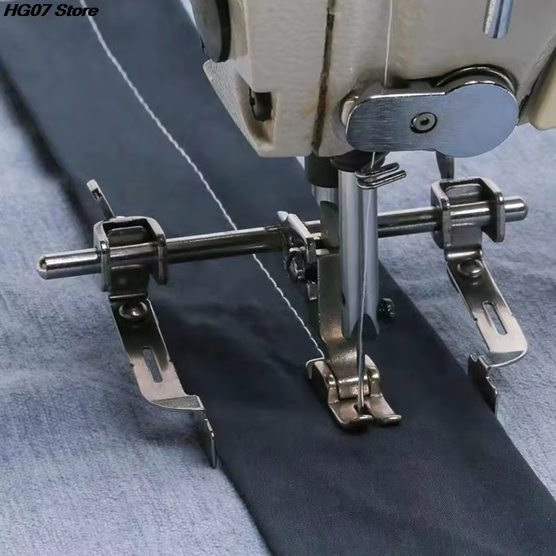 Règle de point à double guidage pour magasins de point à serrure, simple, industriel, tissu droit, p