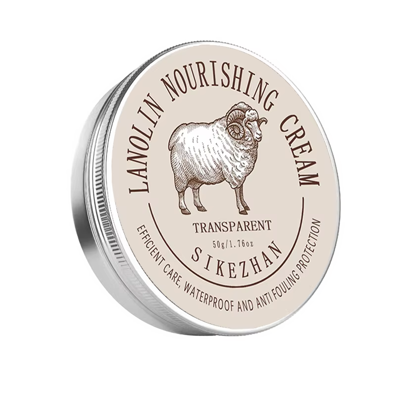 Kit de conditionneur et de cire pour cuir d'huile de mouton, avec brosse en laine douce, crème d'ent
