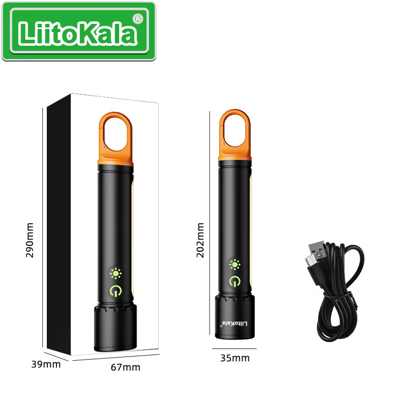 LiitoKala lampe de poche Ultra lumineuse LF-X725 21700 3500mAh batterie éclairage 1500LM 20W portée 
