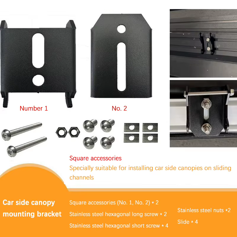 Support d'installation à dégagement rapide robuste pour tente latérale de voiture, support de connex