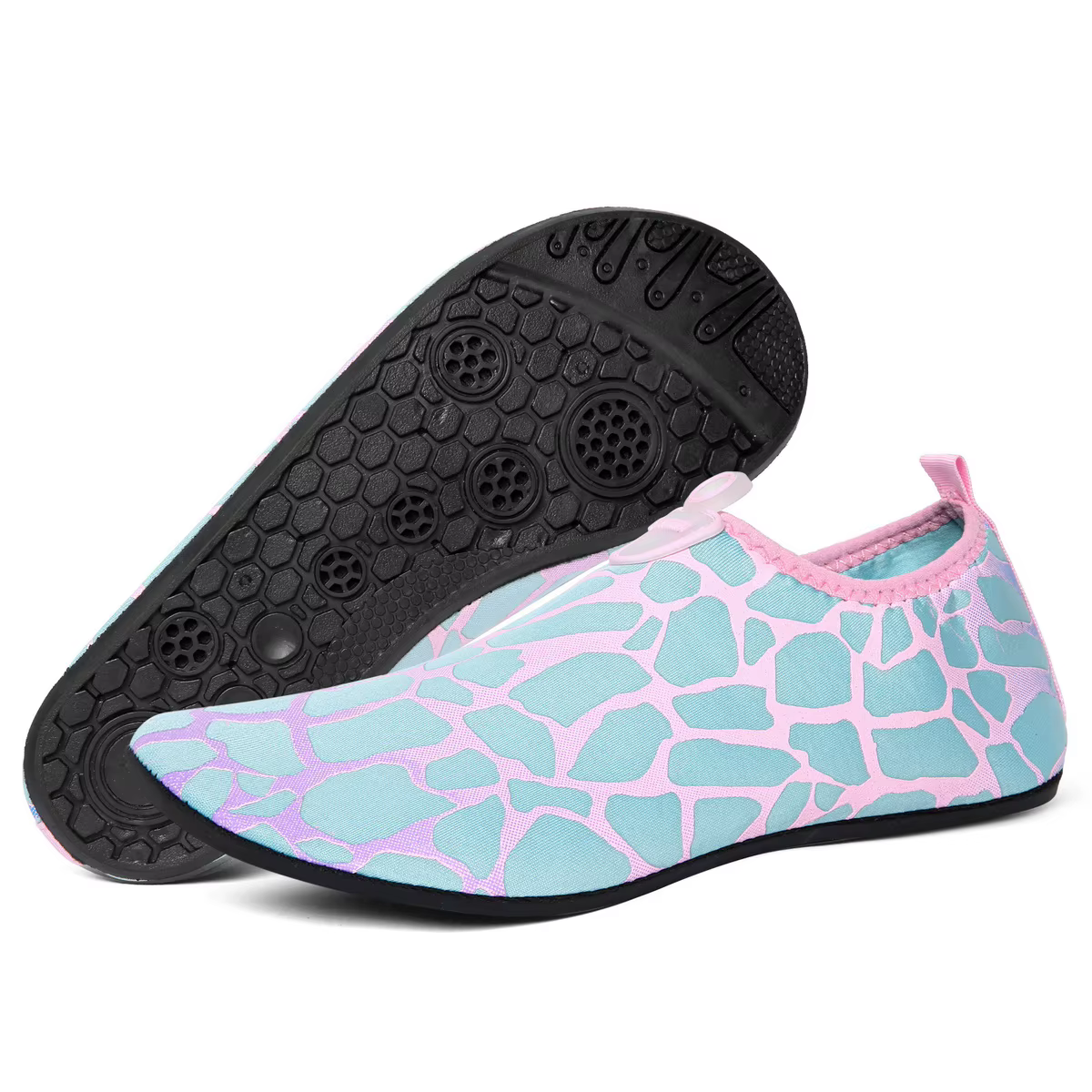 Chaussures d'eau à séchage rapide, semelle en caoutchouc, chaussures de plongée unisexes, chaussette