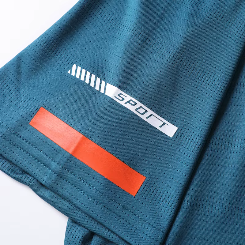 CHRLCK hommes course séchage rapide T-shirts respirant randonnée pêche T-shirts élasticité douce Spo