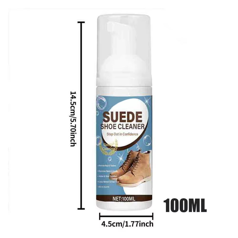 Nettoyant Moussant pour Chaussures 100ml – Détachant Portable pour Baskets – Spray Nettoyant Doux à 