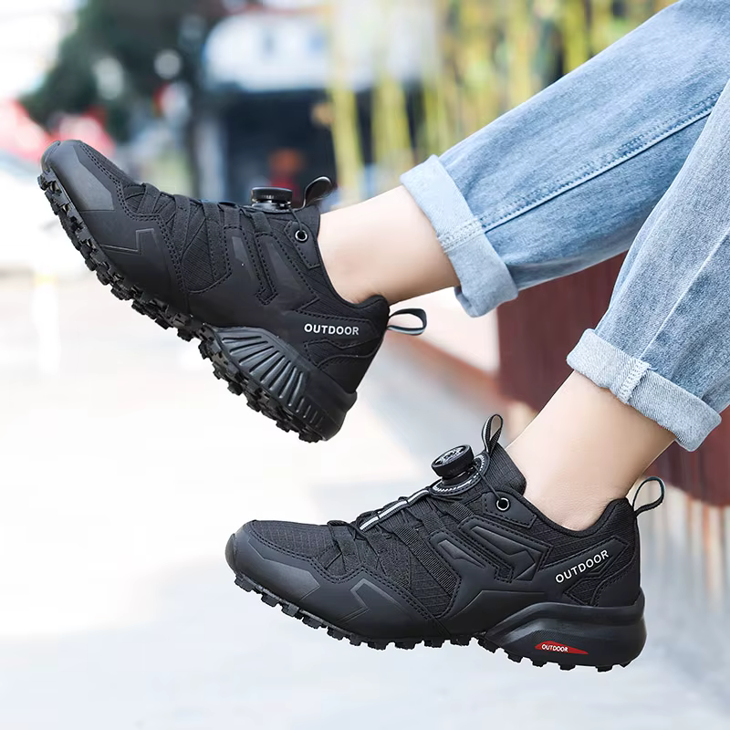 Chaussures de randonnée respirantes pour hommes, sangles de randonnée, chaussures de vélo de montagn
