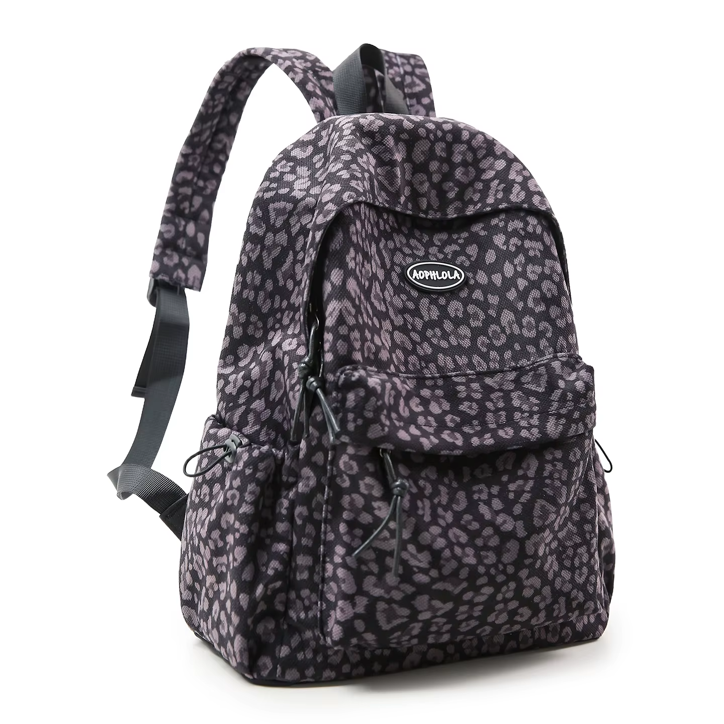 Matériel en daim imprimé léopard femme sac à dos école livre sacs pour adolescentes femme étudiant d