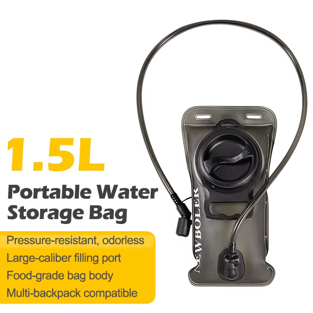 1.5L 2L 3L vessie d'eau réservoir d'eau paquet d'hydratation sac de rangement gratuit pliant Camping