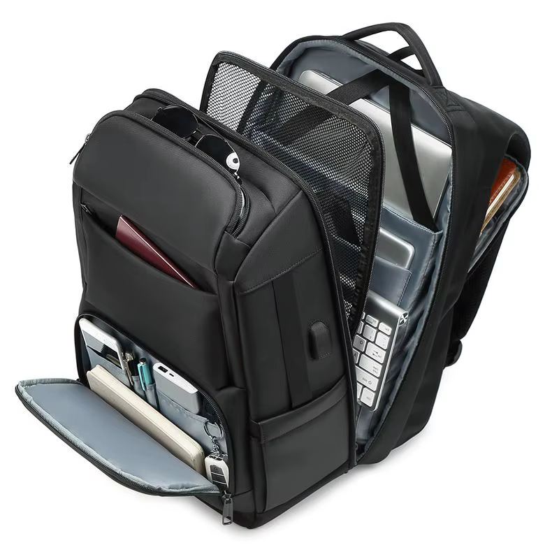 EURCOadvocate-Sac à Dos Multifonction pour Homme, Grande Capacité, Port de Chargement USB, Ordinateu