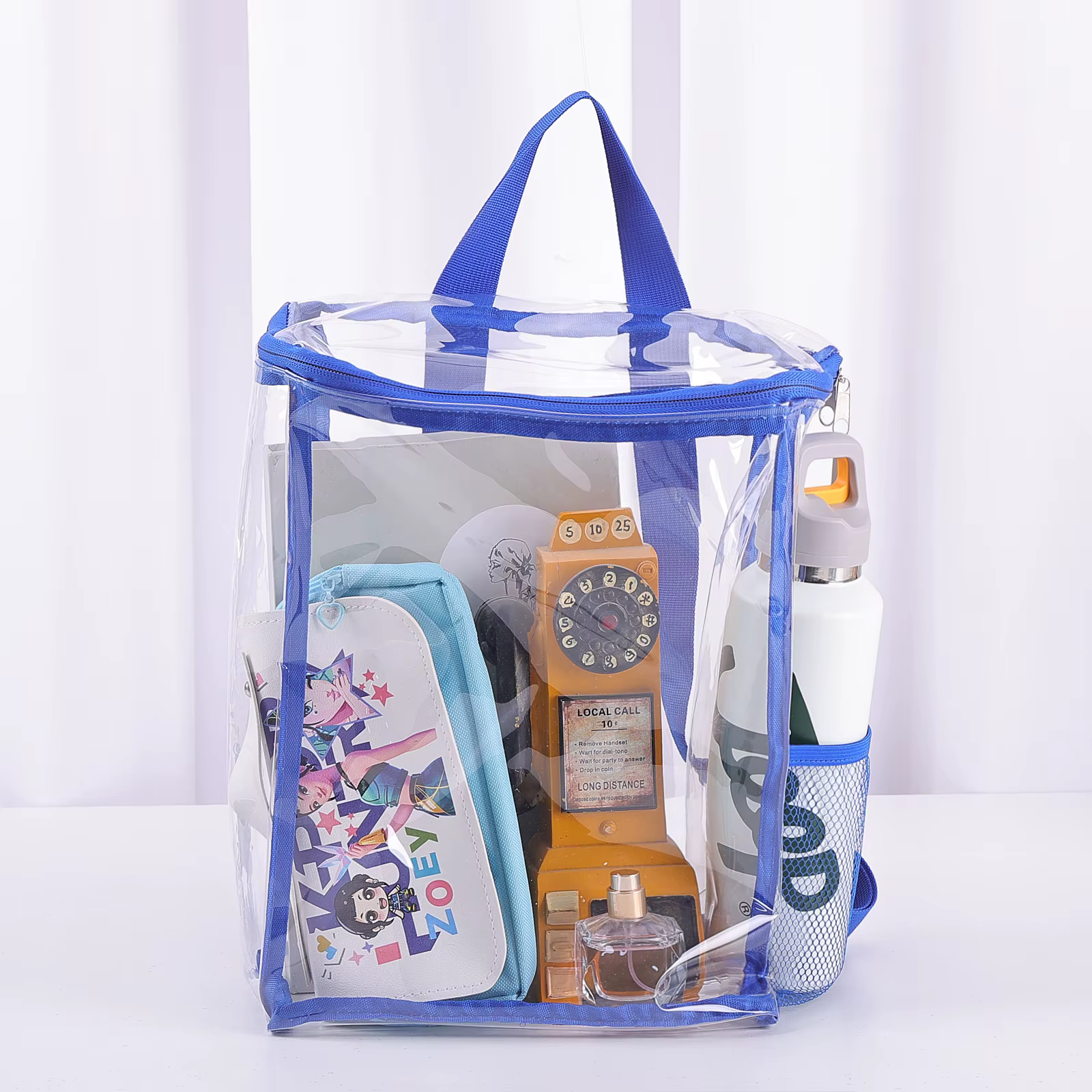 Sac à dos transparent en TPU de qualité supérieure, imperméable, approuvé pour les stades, idéal pou