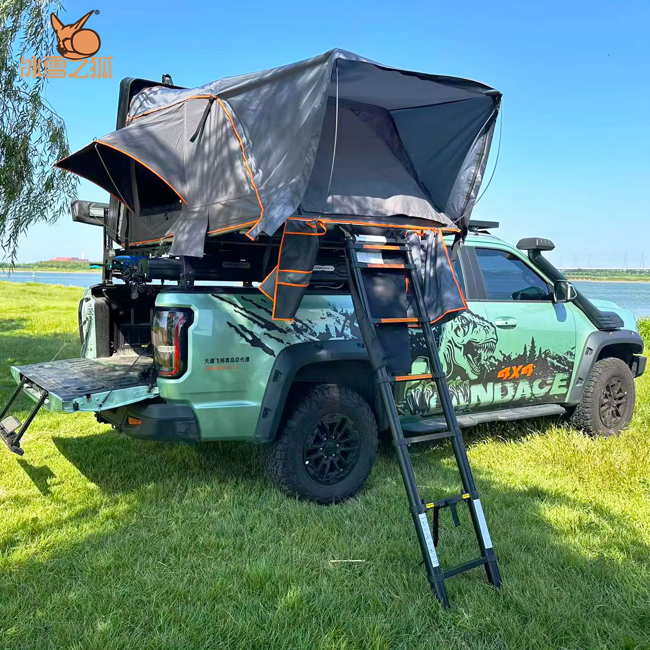 Tente sur le toit rigide en aluminium 4x4 pour le camping en plein air et la tente de toit à clapet 