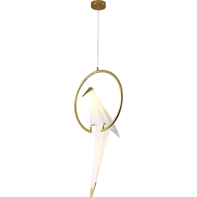 SANDYHA Lustre moderne en forme de Cage à oiseaux pour chambre à coucher, salon, salle à manger, Res