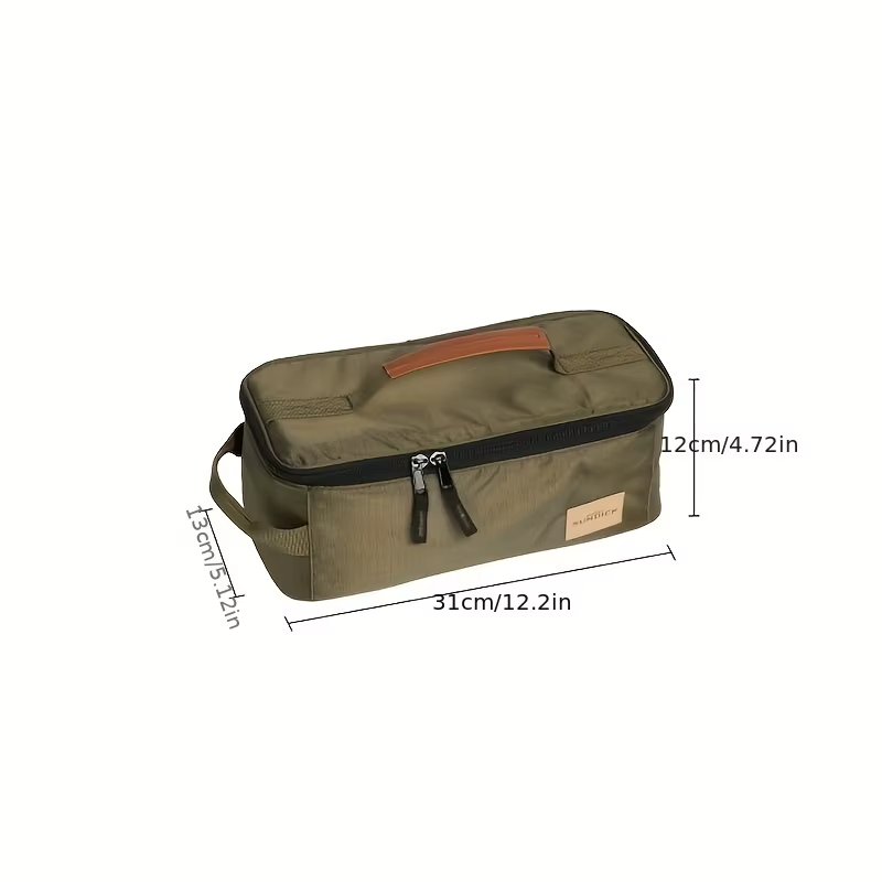 Sac de rangement isotherme pour couverts de camping, étanche, en tissu Ripstop, pochette organisatri
