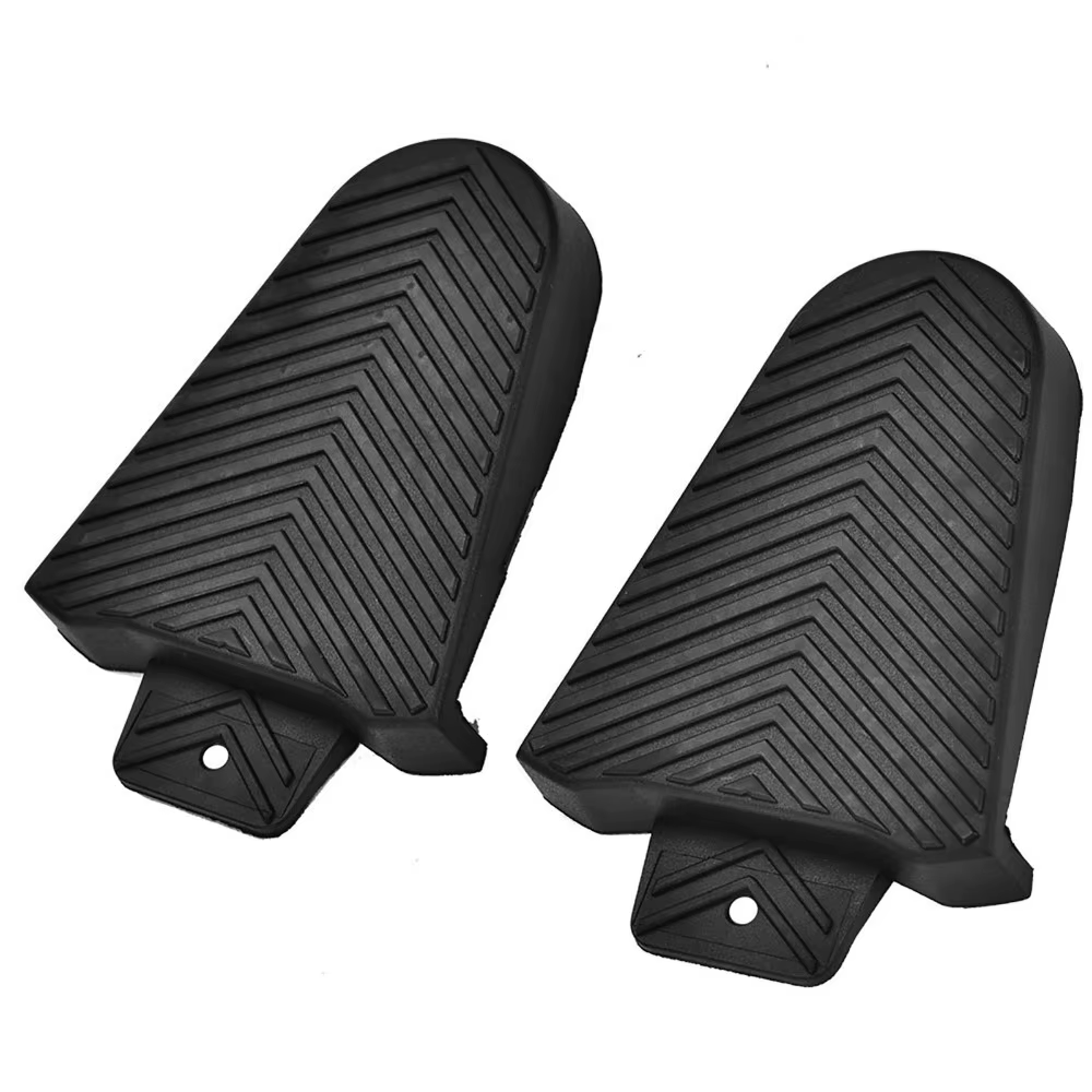 1 paire de couvre-chaussons de vélo en caoutchouc noir, confortables et protecteurs, pour chaussures